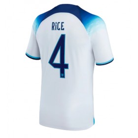 England Declan Rice #4 Hemmakläder VM 2022 Kortärmad
